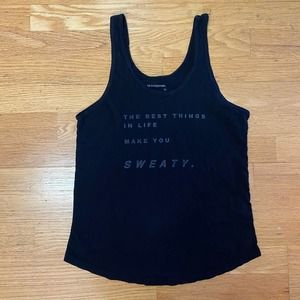 Good hYouman Black The Best Things in Life Make You Sweaty Preppy Tracy Tank S
